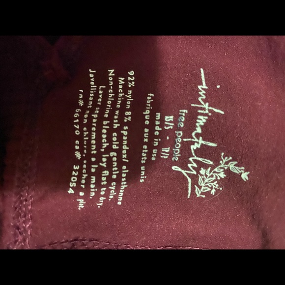 Free people maroon top/bra size xs/s - Picture 4 of 5